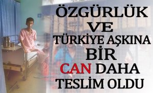 HÜRLÜK VE TÜRKİYE AŞKINA BİR CAN DAHA TESLİM OLDU