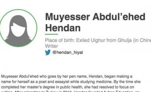 BİR UYGUR DAHA “2020 DÜNYAYI ETKİLEYEN 100 KADIN” LİSTESİNE ALINDI