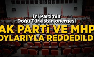 DOĞU TÜRKİSTAN ÖNERGESİ TBMM’DE REDDEDİLDİ