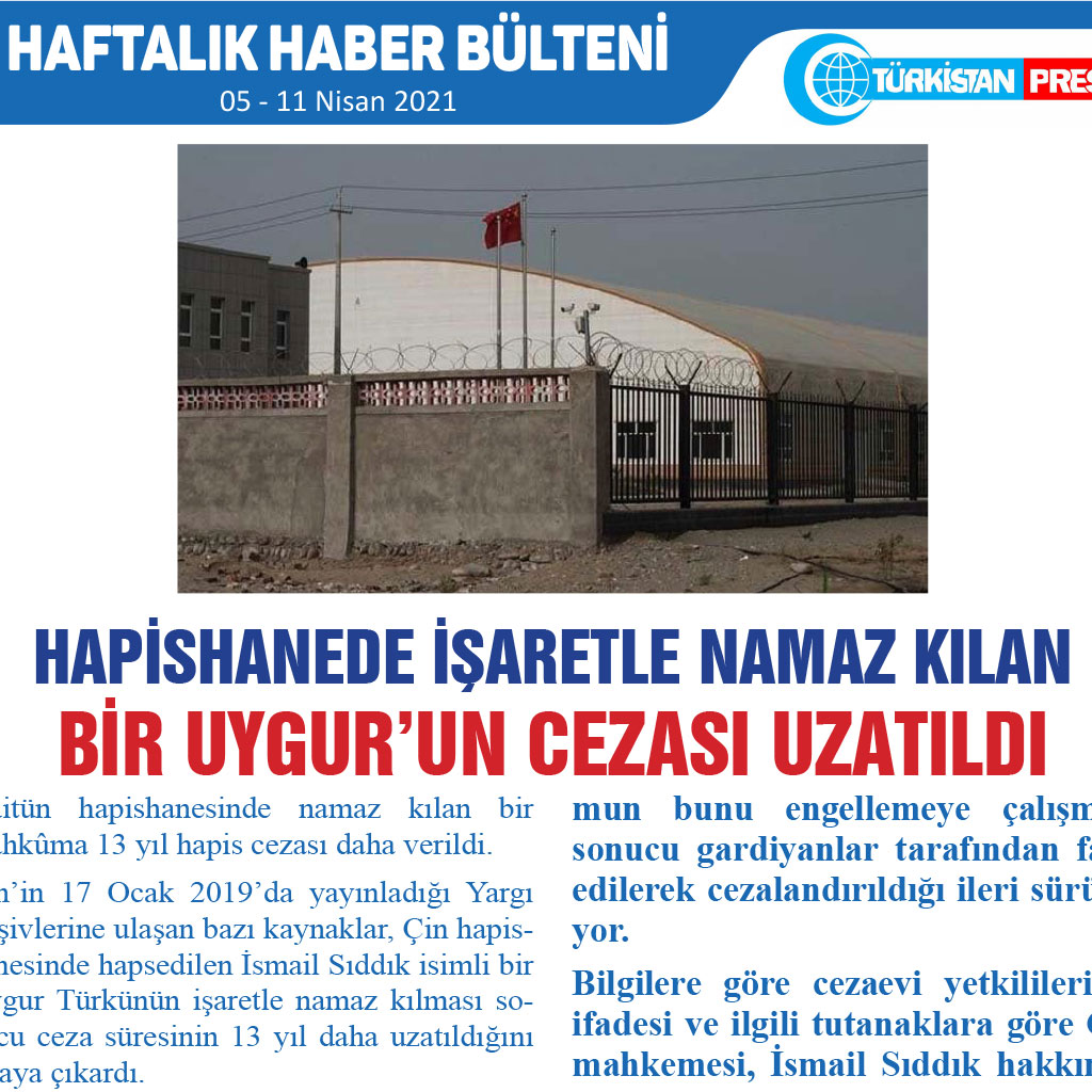 Haftalık Haber Bülteni (05-11 Nisan 2021)