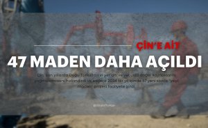 Çin’e ait 47 maden daha açıldı