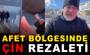Afet bölgesinde Çin rezaleti