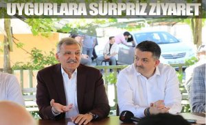 TARIM VE ORMAN BAKANI UYGUR SEBZE ÜRETİCİLERİNİ ZİYARET ETTİ