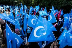 1 EKİM YER YÜZÜNDE ÇİNE KARŞI EYLEM YAPILDI