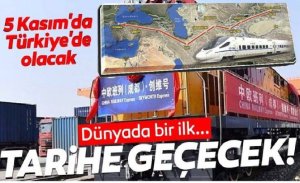 MARMRAYI KULLANARAK AVRUPAYA GEÇECEK İLK ÇİN  TRENİ 5 KASIM TÜRKİYE’DE