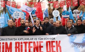 UYGUR KATİLİ ÇİN, ANKARA’DA PROTESTO EDİLDİ