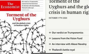 THE ECONOMIST DERGISI BU HAFTAKI KAPAĞINI UYGURLARA AYIRDI